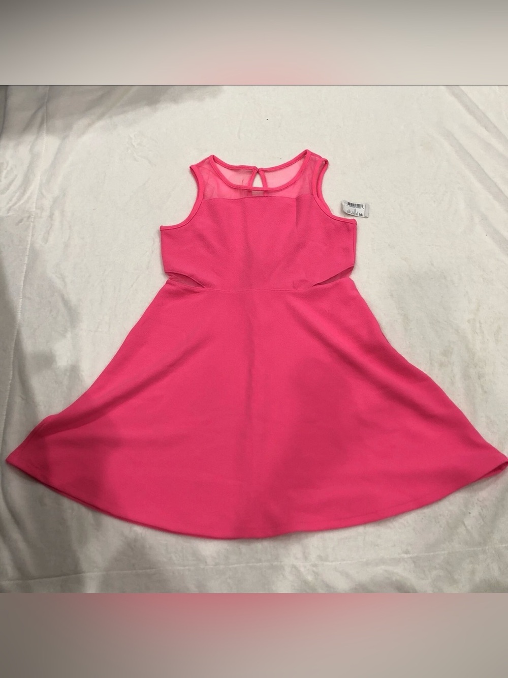 Children’s place Girls' Bright Pink Fit-and-Flare Dress